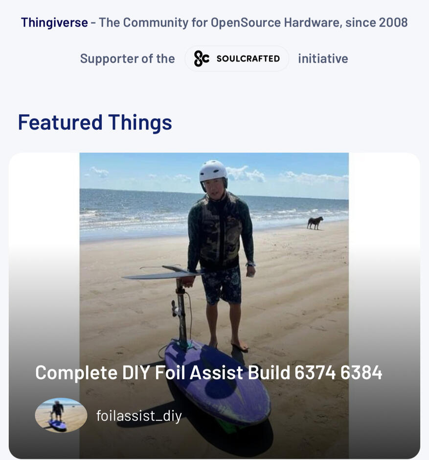 AS FEATURED ON THINGIVERSE